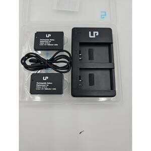 UP REPLACEMENT BATTERY FOR Canon LPE12 7.2V 1000mAh Li-Ion 2 Pack with charger
